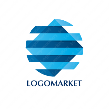 スクエアと四角と丸のロゴ