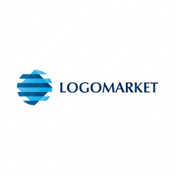 スクエアと四角と丸のロゴ