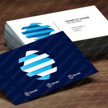 スクエアと四角と丸のロゴ