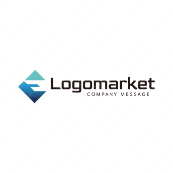 Eと洗練とクリエイティブのロゴ