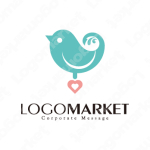 青い鳥とかわいいと幸せのロゴ