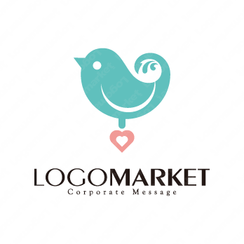 青い鳥とかわいいと幸せのロゴ