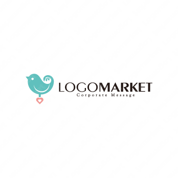 青い鳥とかわいいと幸せのロゴ