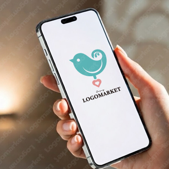 青い鳥とかわいいと幸せのロゴ