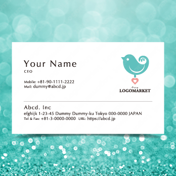 青い鳥とかわいいと幸せのロゴ