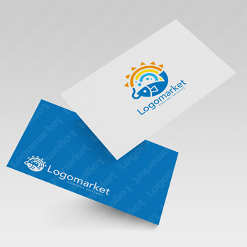 大漁と豊かと釣りのロゴ