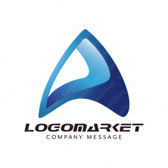 Aと先進的とテクノロジーのロゴ