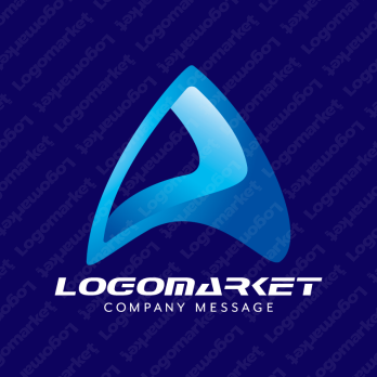 Aと先進的とテクノロジーのロゴ