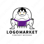 力士と伝統とインパクトのロゴ