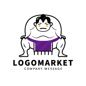 力士と伝統とインパクトのロゴ