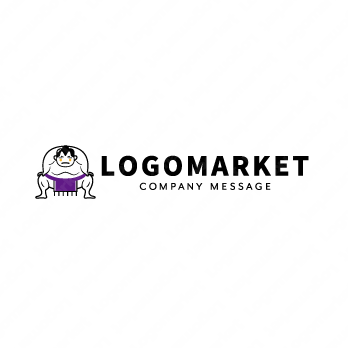 力士と伝統とインパクトのロゴ