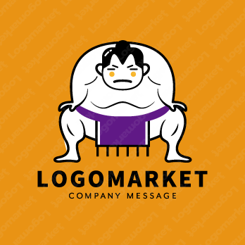 力士と伝統とインパクトのロゴ