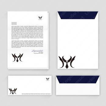 現代的とスーツと信頼のロゴ