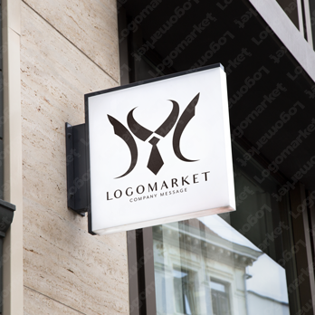 現代的とスーツと信頼のロゴ