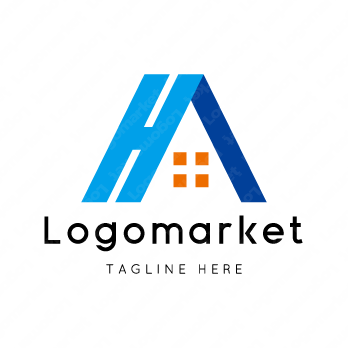 Hとhと家のロゴ