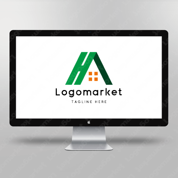 Hとhと家のロゴ