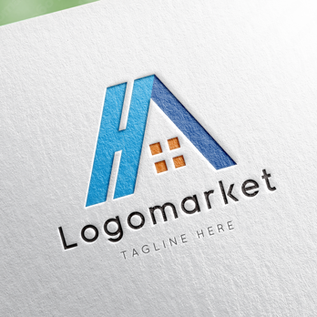 Hとhと家のロゴ