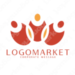 三者と協力と連携のロゴ