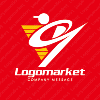 野球とピッチャーとスポーツのロゴ