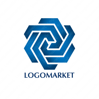 花と三角と薔薇のロゴ