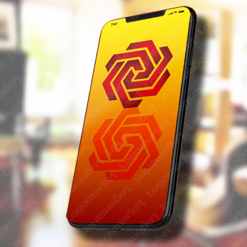 花と三角と薔薇のロゴ