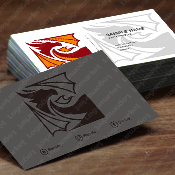 龍と四角とドラゴンのロゴ