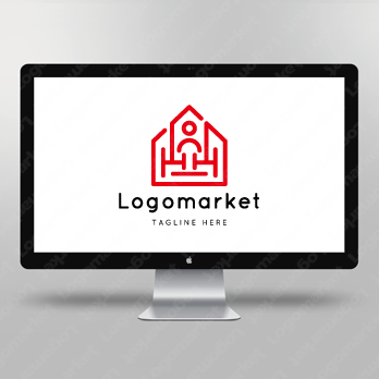 家と車椅子と介護のロゴ