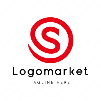 Sとsと正円のロゴ