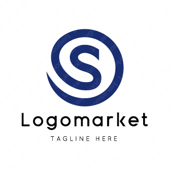 Sとsと正円のロゴ