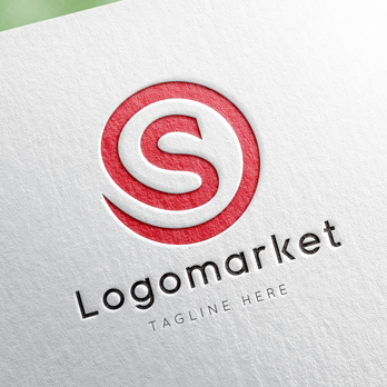 Sとsと正円のロゴ