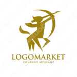 ケンタウロスと高級感とシンプルのロゴ