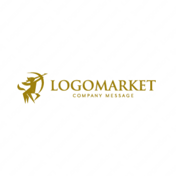 ケンタウロスと高級感とシンプルのロゴ