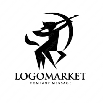 ケンタウロスと高級感とシンプルのロゴ