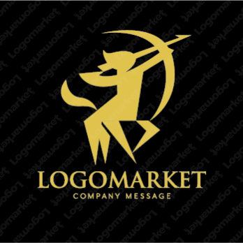 ケンタウロスと高級感とシンプルのロゴ