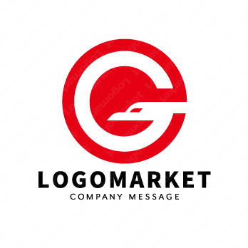 Gと鳥と太陽のロゴ