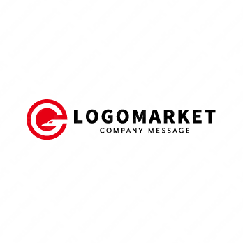 Gと鳥と太陽のロゴ