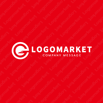 Gと鳥と太陽のロゴ