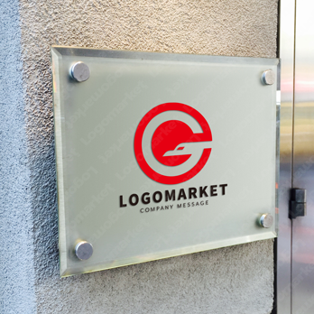 Gと鳥と太陽のロゴ