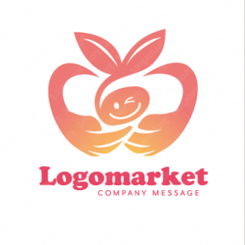 自然とエコと手のロゴ