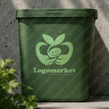 自然とエコと手のロゴ