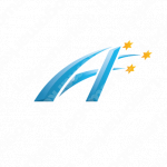 Aと流れ星とスピードのロゴ