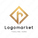 rとRと菱形のロゴ