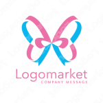 リボンと蝶々と可愛いのロゴ