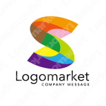 Sとカラフルと虹のロゴ