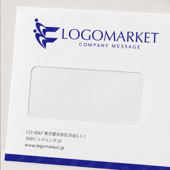 Fとパートナーと人と人のロゴ