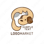ペットと動物と犬猫のロゴ