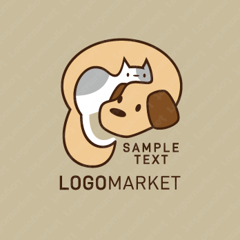 ペットと動物と犬猫のロゴ
