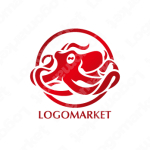 オクトパスと海と蛸のロゴ