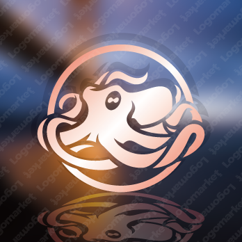 オクトパスと海と蛸のロゴ
