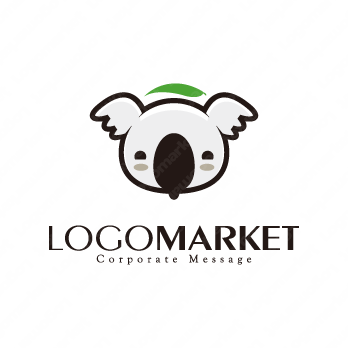 キャラクターと動物とかわいいのロゴ
